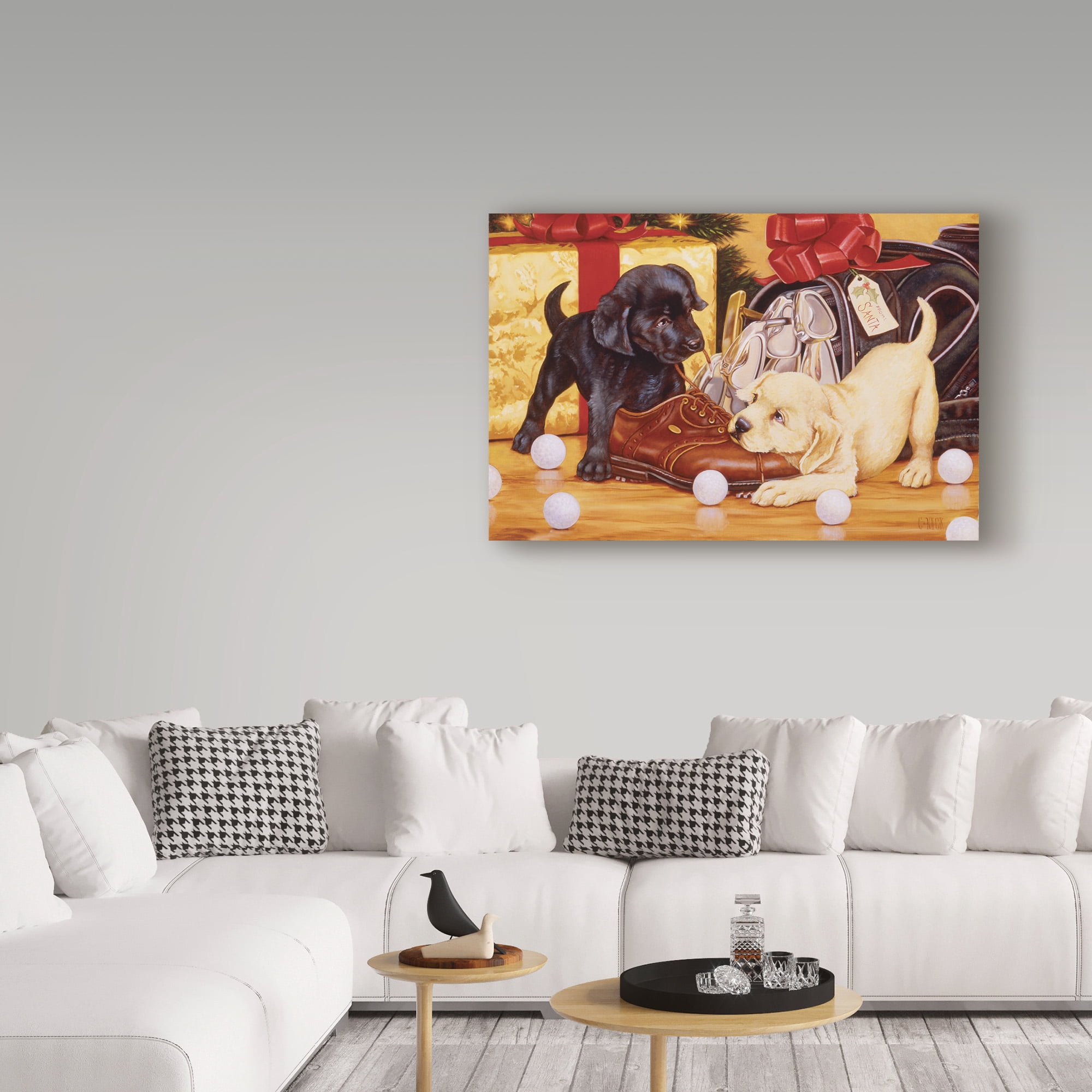 Trademark Fine Art 'Lab Golf' Canvas Art by Christopher Nick