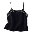 thumbnail image 4 of Black Tank Tops for Women Thin Loose Solid Color Top Vest on Sale, 4 of 5