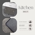 thumbnail image 3 of Luxurious Speckled Black and White Kitchen Mat - Ultra Absorbent, Super Soft Comfort - Anti-Slip Backing, Machine Washable - Perfect for Kitchens, Entryways, Laundry Rooms, and More - 20x32 Inches, 3 of 6