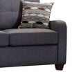 thumbnail image 5 of Acme Fabric Upholstered Wooden Loveseat with Tapered Feet, Gray- Saltoro Sherpi, 5 of 5
