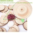 thumbnail image 5 of 30Pcs Unfinished Wood Slices with Bark for Crafts Wood Kit Circles Log Discs for DIY Craft Wedding Ornaments, 5 of 5