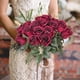 thumbnail image 5 of Artificial Burgundy Flowers 16 Inches Artificial Silk Rose Faux Rose Mother's Day Bouquet 9 Heads Vintage Rose For Diy Wedding Table Centerpiece Party, 5 of 5