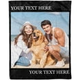 thumbnail image 3 of Customize Blankets with Photos, 3 Photos Customizable Blanket Personalized Blankets and Throws Best Friend Blanket for Besties BBF Friendship Gifts for Women Blankets, 3 of 5