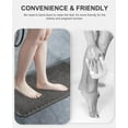 thumbnail image 5 of OTHWAY Non Slip Grassy Bathtub Mat :25.6x13.4 inches Spa Foot Massage Bathroom Rug,Quick Drain Shower Floor Mat for Elderly Pregnancy & Families(Dark Grey), 5 of 9