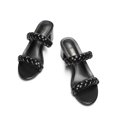 thumbnail image 2 of Sandalia DREAM PAIRS DHS213-2 Negra con Tira Trenzada y Tacón de 6 cm, 2 of 6