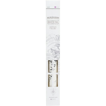 Transfer Design - Iron Orchid Designs Decor Transfer Rub-Ons-Brigitte Tall, 27.3