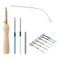 thumbnail image 2 of 11Pcs Punch Needle Tool Kit Embroidery Stitching Punch Needle & Needle Threader Embroidery Poking Cr, 2 of 5