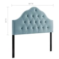 thumbnail image 2 of Modway Sovereign Full Diamond Tufted Performance Velvet Headboard in Light Blue, 2 of 7