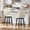 Sand, variant on Spruce & Spring Modern Upholstered Swivel Bar Stool with Wide Seat for Kitchen Island or Dining Space Set of 2, Sand