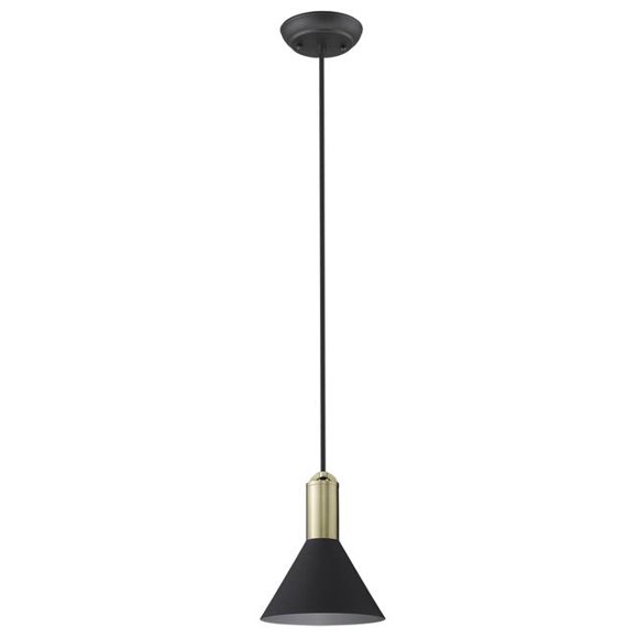 7.5 x 6.25 x 6.25 in. Ingo 1-Light Matte Black Pendant