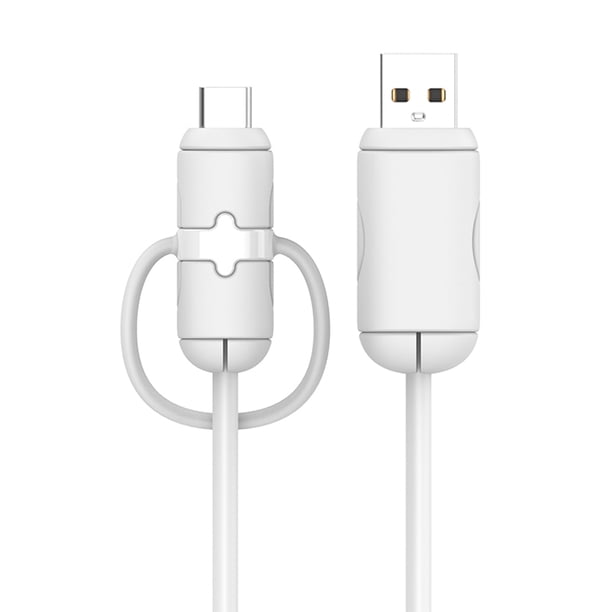 Protector de cable de silicona Bite Cord Sleeve Wire Winder Protection (Android blanco) WDOplteas Para estrenar