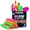 Pink, Orange, Green, variant on Party City Glow Light Up Pop Tubes, Bright LED Lights, 3 Flash Modes, Vibrant Colors 12pk (Rainbow)