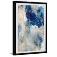 thumbnail image 2 of Abstract Blue Gold Framed Painting Print - Modern Wall Art Decor for Home Living Room Office, 2 of 6