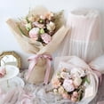 thumbnail image 4 of 11.4in Beige Flower Wrapping Paper 80pack of Withdrawable Flower Bouquet Lining Paper Suitable for Gifts Crafts Valentine's Day, 4 of 6