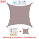 thumbnail image 1 of Vela de sombra para exteriores, toldo impermeable de poliéster 300D a prueba de rayos UV, dosel de Sol para terraza, cochera, patio trasero, jardín, etc., 1 of 4
