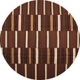 thumbnail image 1 of Ahgly Company Indoor Round Oriental Brown Traditional Area Rugs, 7' Round, 1 of 4