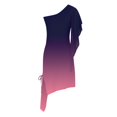 thumbnail image 4 of SMihono Robe d'Été Boho pour Femmes Grande Taille Mode Décontractée Sans Manches une Épaule en Chiffon Coupe Ajustée, 4 of 5