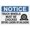 Warning Sign 5, variant on Metal Hanging Plate Horizontal TRUCK WHEELS MUST BE CHOCKED BEFORE LOADING OR UNLOADING, Waterproof, Fade and Scratch Resistant, safety signs, equipment Warning signs, etc - NOTICE SIGN Style 20x30cm