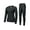 Black, variant on Little Donkey Andy Women's Fleece Lined Thermals Underwear Set Base Layer Long Johns Cold Weather Top Bottom Black X-Small