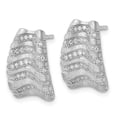 thumbnail image 2 of Sterling Silver Cubic Zirconia Post Earrings, 2 of 3