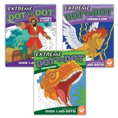 Extreme Dot to Dot: Legends Set of 3, TOYS THAT TEACH: Studies show that connect-the-dot puzzles are one of the best tools for teaching.., By