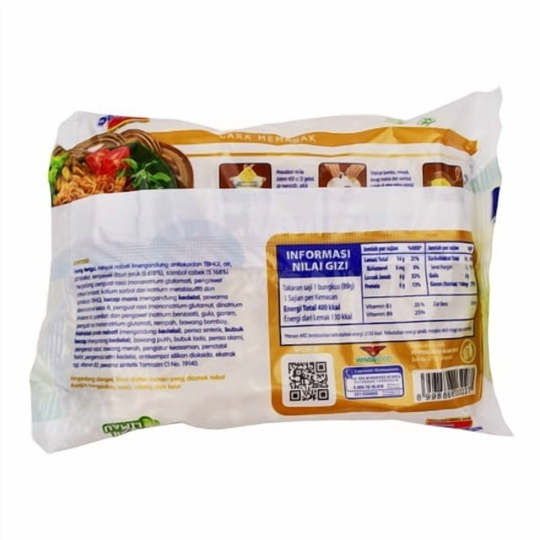 Mi Sedaap - Instant Fried Noodle with Ayam Bakar Limau Flavor 3.13 oz (89 gr) - pack of 40
