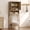 Reclaimed Light Oak, variant on SICOTAS 66.92"H Tall Over The Toilet Storage Cabinet with Adjustable Shelf, Bathroom Organizer Rattan Doors & Gold Handle, Reclaimed Caramel Oak