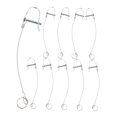 thumbnail image 5 of MLINS 10pcs Hitch Pin With Tether Quick Release Ring Shaft Locking Coupler Pin Wire Retainer, 5 of 8