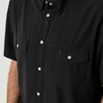 thumbnail image 5 of Burlebo Men's Performance Western Short Sleeve Pearl Snap Button Up Shirt, 5 of 6