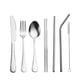 thumbnail image 3 of Juego de acero inoxidable, cuchillo, tenedor, cuchara, palillos, pajita, vajilla portátil, juego de 7 piezas, productos, 3 of 6