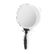 Zadro Water-Fill Fogless Shaving Mirror w/ Magnification, Razor Holder