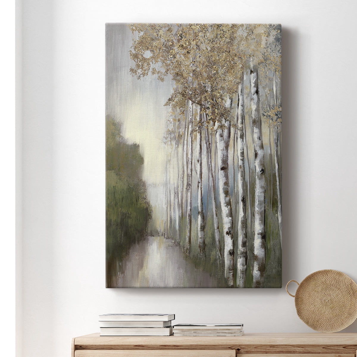 Woodland Walk Neutral Premium Gallery Wrapped Canvas - Ready to Hang