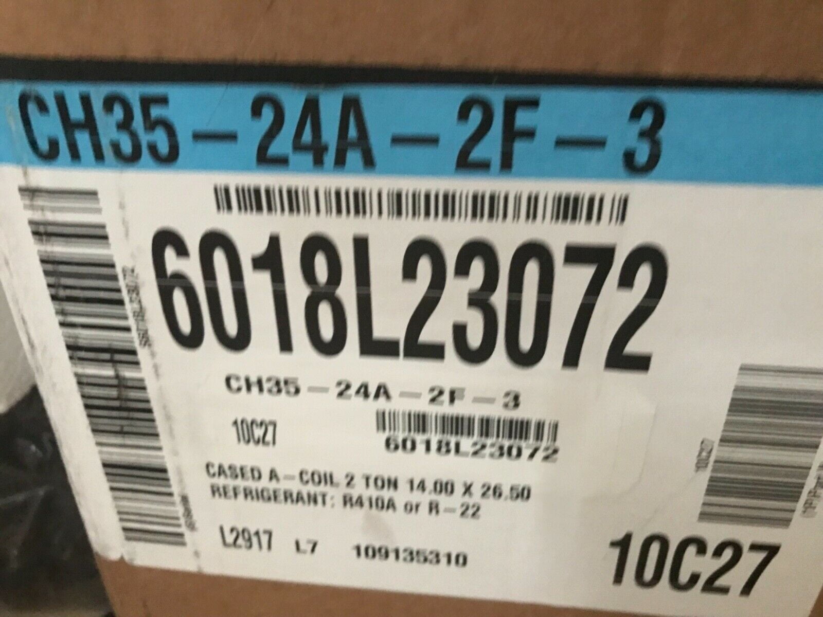 LENNOX 10C29 CH3530A2F3 COIL/2.5 Ton / Cased