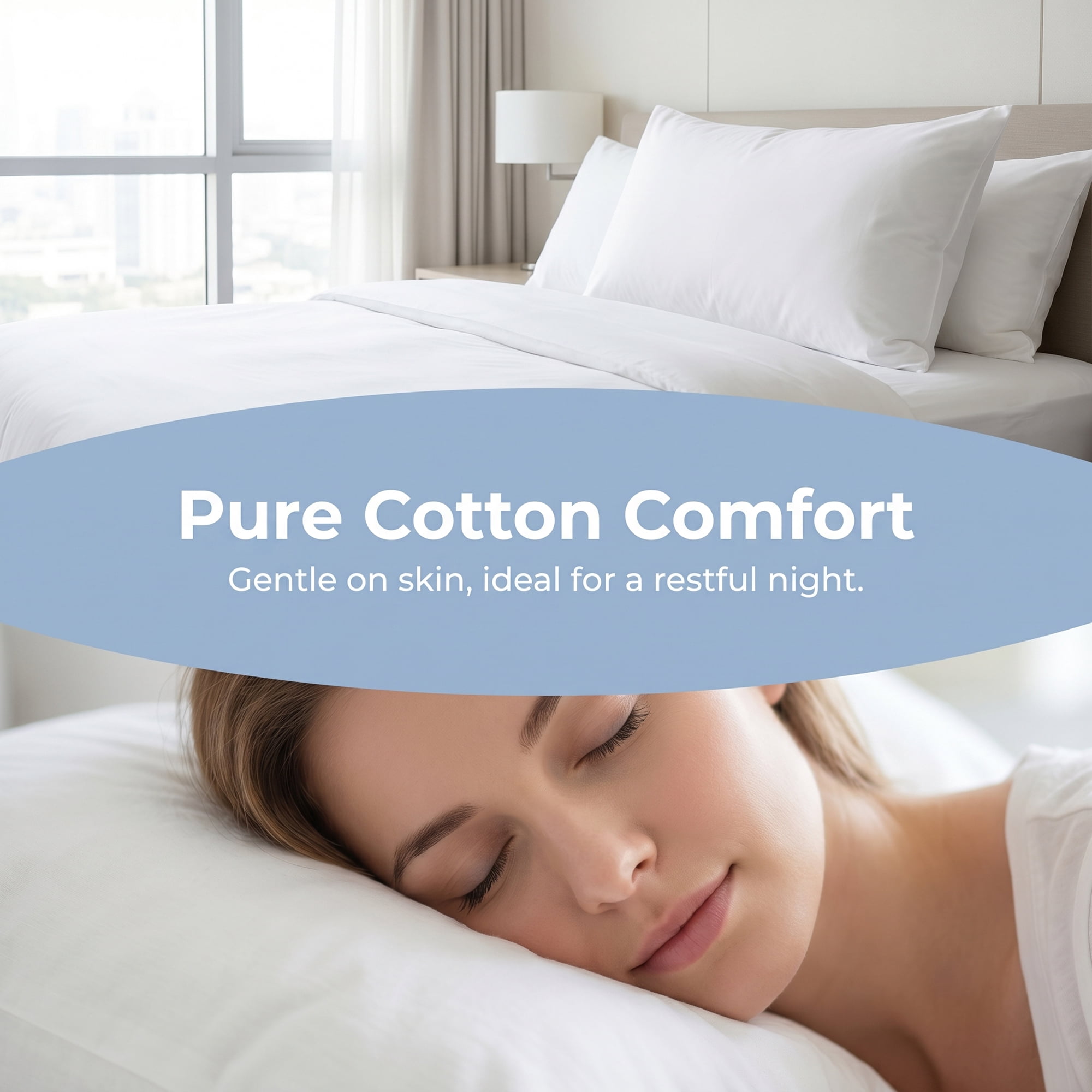 Unique Bargains 4Pcs Breathable Hypoallergenic Polyester Pillow Protectors White 20" x 24"