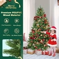thumbnail image 6 of Soilhill 6.5ft Artificial Christmas Tree PVC/PE Unlit Full Xmas Tree for Home Office Party Decoration with 1283 Branch Tips, Premium Hinged Structure and Easy Assembly, 6 of 7