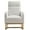 White Teddy, variant on SYNGAR Modern Accent Rocking Chair, Upholstered Nursery Glider Rocker for Baby and Kids, Comfy Armchair with Side Pockets, Living Room Lounge Arm Chair, High Backrest with Wood Curved Base, White