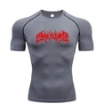 thumbnail image 3 of Sudadera de compresión de manga corta para hombre, camiseta de Fitness para correr, Top de secado rápido para gimnasio, entrenamiento, culturismo, S-3XL, 3 of 5