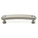 Satin Nickel 3 1/2-Inch Crystal Pull