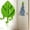 Green, variant on Adhesive Wall Hooks - Leaf Shape Self-Adhesive Hanger with Vacuum Grip - 5.3 Inch Wall Clothes Hanger for Coat Towel and Bag Storage - 1 Pack - Yellow