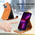 thumbnail image 2 of Zipper Wallet Case for Apple iPhone 13 Pro Max (Not 13), PU Leather [Card Holder Slot Handbag] with Adjustable Kickstand Flip Phone Cover for Apple iPhone 13 Pro Max Orange, 2 of 14