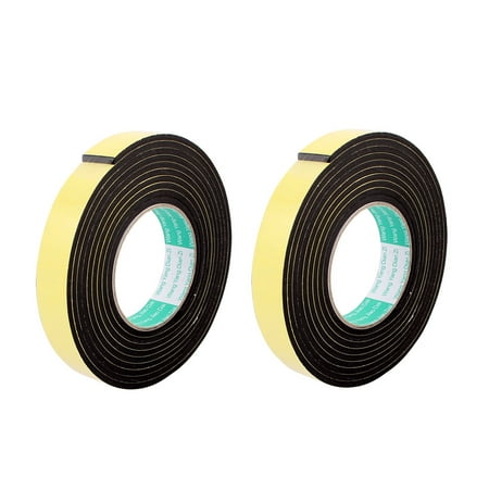 - 2 Pcs 25mmx4mm Single Sided Sponge Tape Adhesive Sticker Foam Glue Strip 10Ft