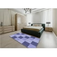 thumbnail image 5 of Ahgly Company Machine Washable Indoor Rectangle Transitional Slate Blue Area Rugs, 5' x 8', 5 of 7