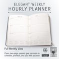 thumbnail image 3 of Gallery Leather Desk Weekly Hourly Planner 2026 - Acadia Black - 8x5.5", 3 of 10
