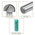 thumbnail image 3 of Uxcell 1/2'' x 1'' Router Bit Core Box 2 Flutes Tip Carbide Silver Tone 1pcs, 3 of 3