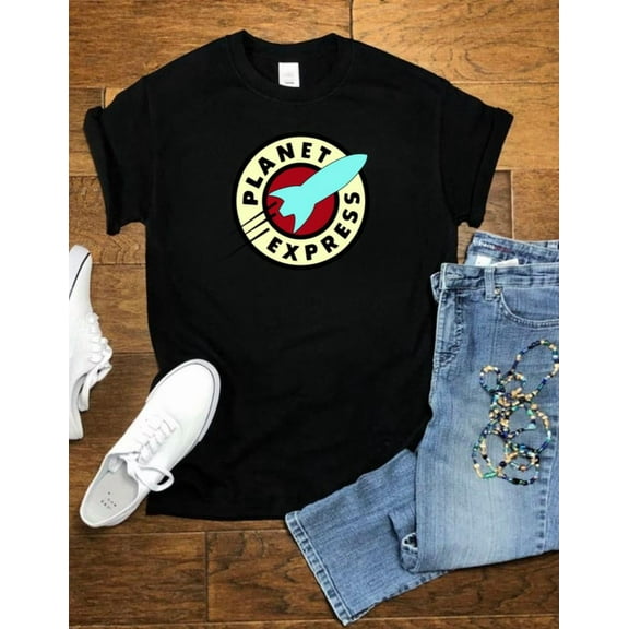 Futurama Inspired Classic Retro Sci Fi Cartoon Style Unisex T-Shirt