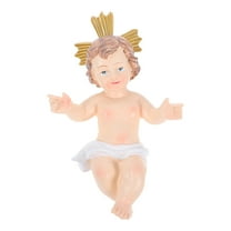 Resin Baby Jesus Figurine Nativity Collectible Statue Christian Home And Church Decor Christmas Ornament
