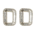thumbnail image 3 of 1 Pair Women's Rhinestone Shoe Clips Buckles Shoes Decor For Wedding Party, 3 of 8