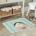 thumbnail image 7 of Pofeuu White Bunny Bottom And Easter Eggs Print Flannel Doormats Rug16"x24"Rug Washable Doormats Indoor Outdoor Rugs for Layered Front Door Mats, Porch, Kitchen, Entryway, 7 of 7
