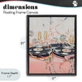thumbnail image 4 of Stupell Industries Art Deco Retro Turntable & Champagne Party Black Floating Frame Canvas Art, 17 x 21, by The Prints Vibe, 4 of 8