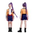 thumbnail image 2 of Disfraz de cazador de Halloween for niños grandes, Rumi, Mira, Zoey, cantantes, baile, escenario, juego de rol, trajes de cosplay for niños, 2026, 2 of 3